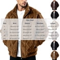 thumbnail image 3 of TRUNZI Mens Sherpa Fleece Jackets Long Sleeves Zip Up Casual Thick Warm Comfy Faux Fur Jackets with Pockets,Khaki,Size S, 3 of 6