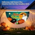 thumbnail image 4 of Personalized Custom Family Name Halloween Bunting Flag - Halloween Banners for Outside-Fall Outdoor Bunting for Porch Fence Decor - Skeleton Pumpkin Happy Halloween Party Decor B, 4 of 8