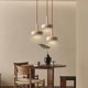 thumbnail image 4 of Yellow Marble Pendant Lamps Dining Table Chandelier Japanese Style Wabi-Sabi Travertine Ceiling Pendant Light Nordic Bedside Lamp Restaurant Aisle Pen, 4 of 4