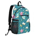thumbnail image 2 of JIALIOU 14" Laptop Backpack Waterproof Airline Approved Stylish Casual Daypack for Travel Business College Work, Planet Star Cloud, 2 of 8