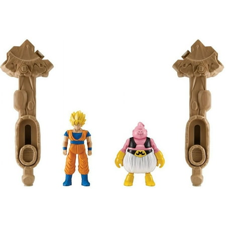 Dragon Ball Spin Battlers Series 1 Super Saiyan Goku Vs. Majin Buu Action Figure 2-Pack