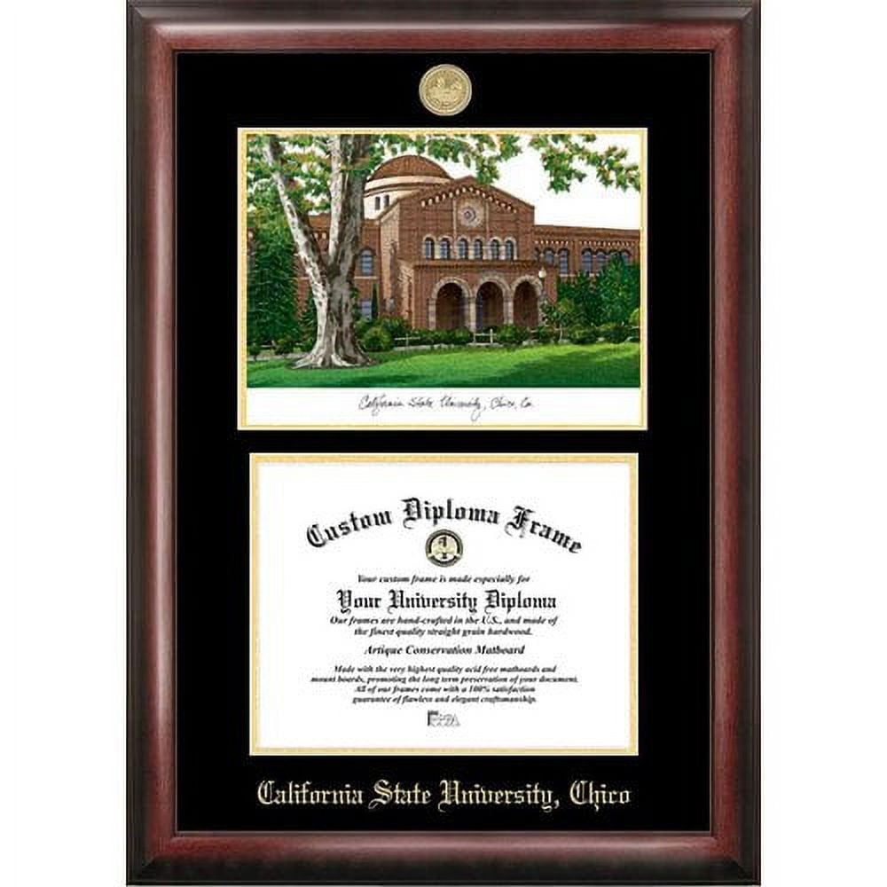 Campus Images AZ996LGED-1185 8.5 x 11 in. University of Arizona Gold Embossed Diploma Satin Mahogany Frame with Lithograph