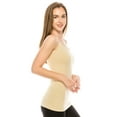 thumbnail image 3 of Kurve by Idea American Made Y-Back Spaghetti Strap Basic Cami, UV Protective Fabric UPF 50+ (Made with Love in The USA), 3 of 3