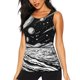 thumbnail image 1 of Fotbe Cosmic Landscape Celestial Art Blusas Sin Mangas para Mujer – Estilo Casual, Corte Suelto, Slim-Fit, Cuello Redondo Deportivo, Tops de Verano para Gimnasio y Yoga-Small, 1 of 7