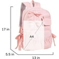 thumbnail image 2 of Kwuty Kawaii Coquette Backpack with Bows for School Bookbag Aesthetic Dance Bag, 2 of 7