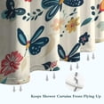 thumbnail image 6 of Pioneer Flower Floral Print Pattern Shower Curtain 36"x72" ,Bathroom Decorative Shower Curtains Set with 12 Hooks,Modern Waterproof Washable Shower Curtain, 6 of 6