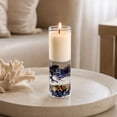thumbnail image 6 of Coastal Scented Candle in Clear Glass Jar, Seashell and Pebble Pillar Wax Accent for Aromatherapy, Bathroom, Bedroom, Living Room, Tabletop, Spa, Wedding, and Relaxing Home Decor, Fruit Fragrance, 6 of 7