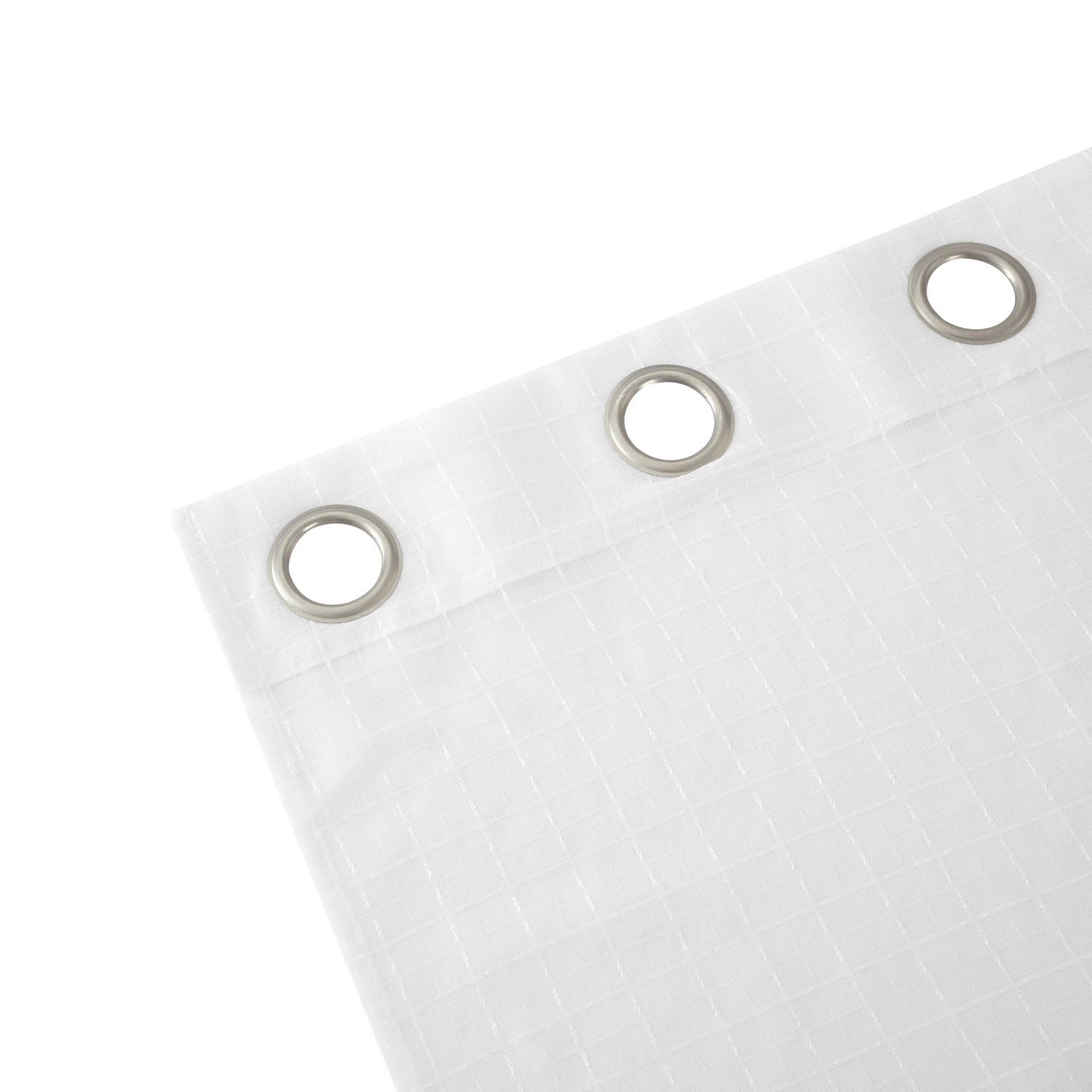 Mainstays Windowpane Sheer Window Curtains Panel Pair, Set of 2, White, 38" W x 84" L