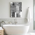 thumbnail image 6 of Canvas Wall Art, Grey Abstract Framed Canvas Prints for Bathroom Hallway, Modern Mottled Art Oil Painting Small Gallery Wrapped Wall Decor for Home Office, Gifts, 8"x10" Ship Next Day, 6 of 9