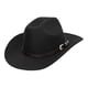 thumbnail image 5 of Sombrero de vaquero occidental perfecl Cilindro de Jazz negro, 5 of 8
