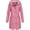 pink, variant on Women's Outdoor Mountaineering Medium Long Jacket Trench Coats for Women Waterproof Long Hooded Rain Jackets Lightweight Button Down Workout Windbreaker with Pockets black 2XL