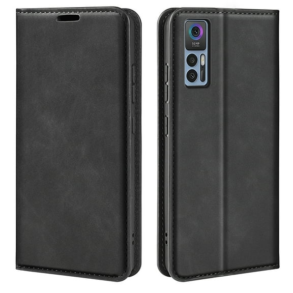 For TCL 30 5G / 30  Retro-skin  Magnetic Suction Leather Phone Case