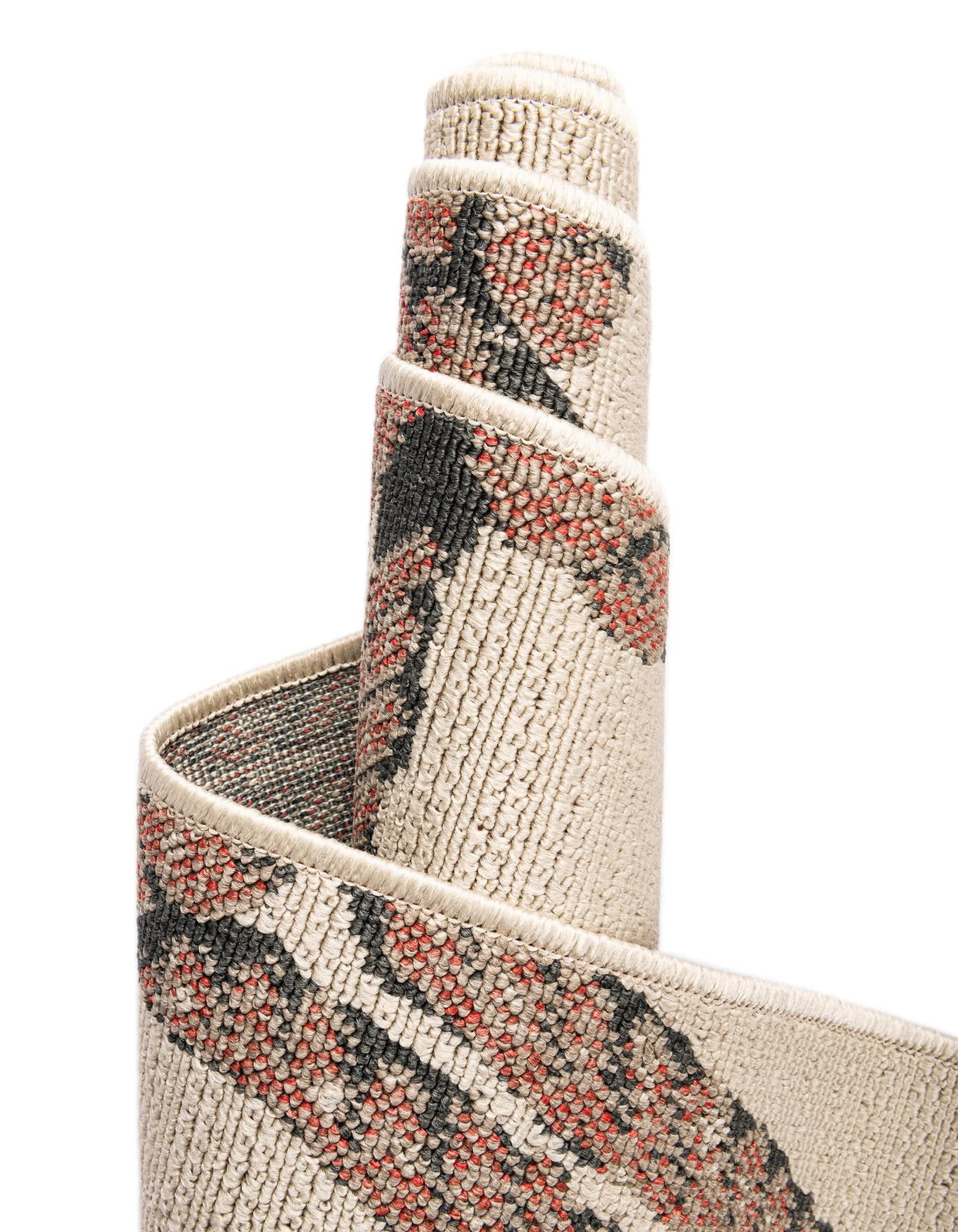 Unique Loom Outdoor Coastal Collection Area Rug - Seaknot (5' 1" x 8' Rectangle Beige/Blue)