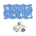 thumbnail image 3 of Juego de pista de coche con rompecabezas, juguetes de construcción de vagones de ferrocarril, pista de juguete educativa rompecabezas de 8 piezas, 3 of 8