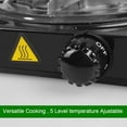 thumbnail image 4 of Autoez 1000W Electric Single Burner with 5 Level Temperature Control Portable Electric Stove for Home Dorm Office, 4 of 9
