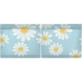 thumbnail image 3 of Daisy Kitchen Curtains 2 Panels UV Protected Tier Curtains, Half Window Curtains Kitchen Tiers for Guest Room Bathroom Sink Laundry Room Basement,24"x27", 3 of 7