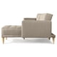 thumbnail image 4 of Sala Modular Doble Chaise Makora Brandon con Memory Foam y Respaldo Ajustable Lino Arena, 4 of 7
