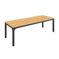 thumbnail image 1 of Lar Conference Table, 79 Inch Brown Rectangular Top, Black Metal Legs, 1 of 1