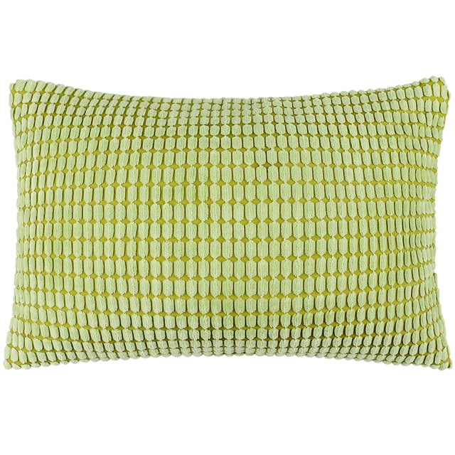 Unique Bargains Housse de Coussin Décorative en Velours Côtelé Doux Rayé