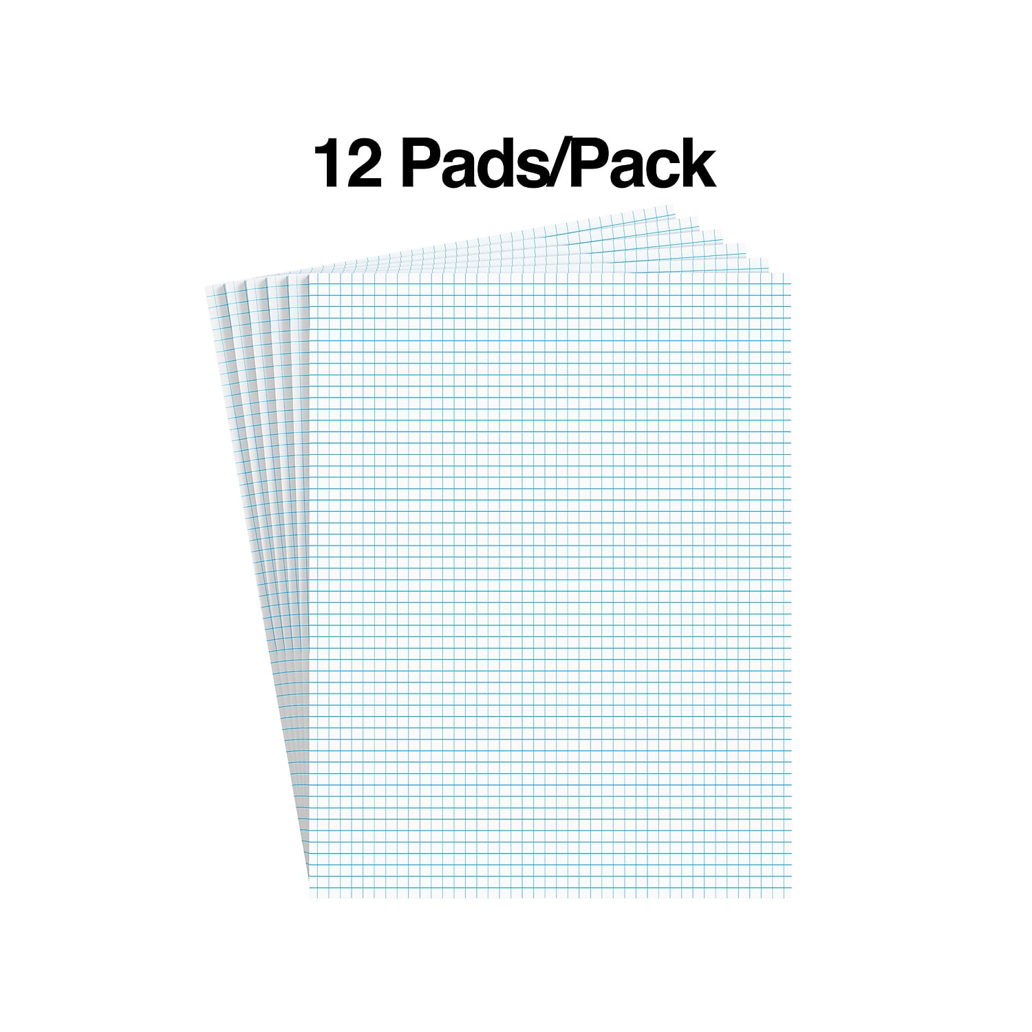 MyOfficeInnovations Graph Pads 8.5" x 11" Graph White 50 Sheets/Pad 412585