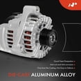 thumbnail image 4 of A-Premium Alternator Compatible with BMW 328d/328d xDrive 2014-2018 2.0L, X3 2015-2017 2.0L, 14V 220A 6-Groove Pulley Clockwise, 4 of 5
