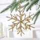 thumbnail image 1 of Adornos Navideños onlyliua Hierro Forjado Copo de Nieve Tridimensional Color Champán y Dorado, 1 of 6