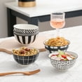 thumbnail image 7 of AHX Porcelain Dessert Bowls Cereal Bowl 13 oz - 4.75" Ceramic Bowl Set of 6 - Japanese Style Small Bowls, 7 of 7