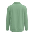thumbnail image 6 of mgoYE Boys Quarter Zip Pullover Long Sleeve Corduroy Shirts Oversized Sweatshirts Kids Preppy Clothes Teens Hoodie 4-15T(Green,5-6 Years), 6 of 6