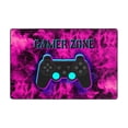 thumbnail image 4 of XMXY Area Rugs Doormat Outdoor Entrance, Red Gamer Zone Gamepad Facecloth Non-slip Floor Mat Rug for Living Room Kitchen Sink Area Indoor,72"x48", 4 of 9