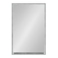thumbnail image 2 of Kate and Laurel Travis Modern Wood Framed Wall Mirror, 24 x 36, Silver, Transitional Rectangle Mirror for Wall, 2 of 7