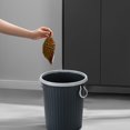 thumbnail image 6 of Kitchen Trash Can, Step-On Garbage Can with Lid, Tall Kitchen & Bathroom Trash Can, Small Office Waste Bin, Black - Xuniizn, 6 of 7