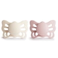 thumbnail image 2 of Chupete FRIGG Butterfly SilkySoft de silicona para 0-6 meses crema, 2 of 3