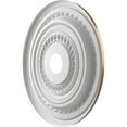 thumbnail image 4 of Ekena Millwork 22"OD x 3 1/2"ID x 1"P Cole Thermoformed PVC Ceiling Medallion (Fits Canopies up to 6"), Metallic Champagne Bronze, 4 of 10