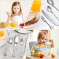 thumbnail image 5 of Cubiertos infantiles de acero inoxidable SSuperp 4 piezas plata, 5 of 5