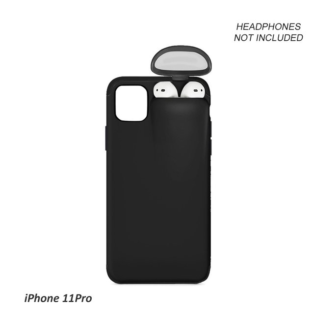 Reemplazo de la caja del soporte del auricular de la cubierta protectora de los auriculares inalámbricos del teléfono para el iPhone 11Pro Scienceny EL4374-19B