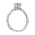 thumbnail image 2 of 1 Carat Prong Set Solitaire Diamond Engagement Ring Band in 14K White Gold (Ring Size 10.25), 2 of 5