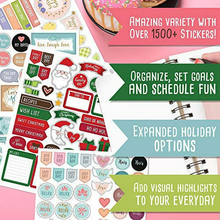27 Sheets (1230+) Plan Stickers, Cute Daily Planner Stickers Calendar  Stickers Planner Aesthetic Planner Stickers for Planning or Decorating  Journals & Calendars - Yahoo Shopping