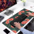 thumbnail image 2 of Long Mouse Pads for Desk,Pioneer Flower Floral Print Pattern Desk Mats on Top Of Desks, Desk Mouse Pad Extra Large with 3mm Non-Slip Base and Stitched Edge for Gaming,Office,Work,Home 31.5"x15.7", 2 of 6