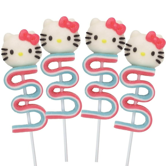 Hello Kitty Gummy Candy, Birthday Party Favors, Pack of 4, 4.92 Ounces Total