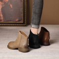 thumbnail image 6 of Women's Ankle Boots Stylish Soft Leather Back Zipper Comfortable Short Boots Ideal for Autumn and Winter, 6 of 6
