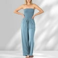 thumbnail image 6 of WTXUE Jumpsuits | Womens Casual Loose Overalls Sleeveless Wide Leg Long Pant Rompers with Pockets | 1 Piece Dark Gray S, 6 of 6