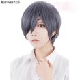 thumbnail image 1 of Halloween Wig Morematch Anime Black Butler Kuroshitsuji Ciel Phantomhive Wigs Grey Blue Heat Resistant Synthetic Hair Cosplay Wig, 1 of 5