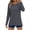 Dark Gray, variant on Women‘s Long Sleeve Tees Comfortable & Soft Round Neck for Casual Daily Wear in 10 Colors (Light Blue, Pink, Purple, Gray, Black, Magenta, Lavender, Pink, Navy, White)‌