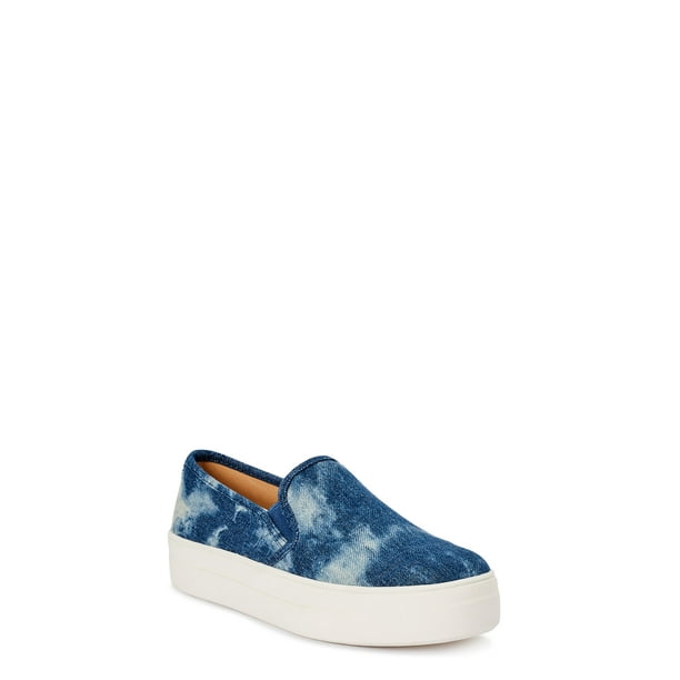 Time and Tru - Time and Tru Women's Platform Twin Gore Sneakers - Walmart.com - Walmart.com