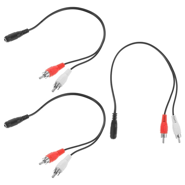 unbranded 3Ud Adaptador De Audio Y Cable 3.5mm Macho A 2 Hembras Conectores