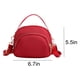 thumbnail image 3 of Bolso de nailon para mujer, minibolso de hombro con cremallera de 3 capas, bolso de piel sintética., 3 of 8