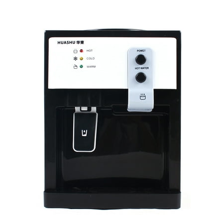 Electric Hot and Cold Water Dispenser, 5 Gallon Top Loading Countertop Water Cooler Warmer White