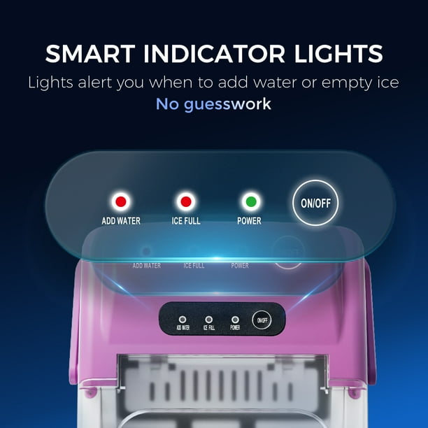 Simzlife Countertop Ice Maker with Handle,Portable Ice Machine