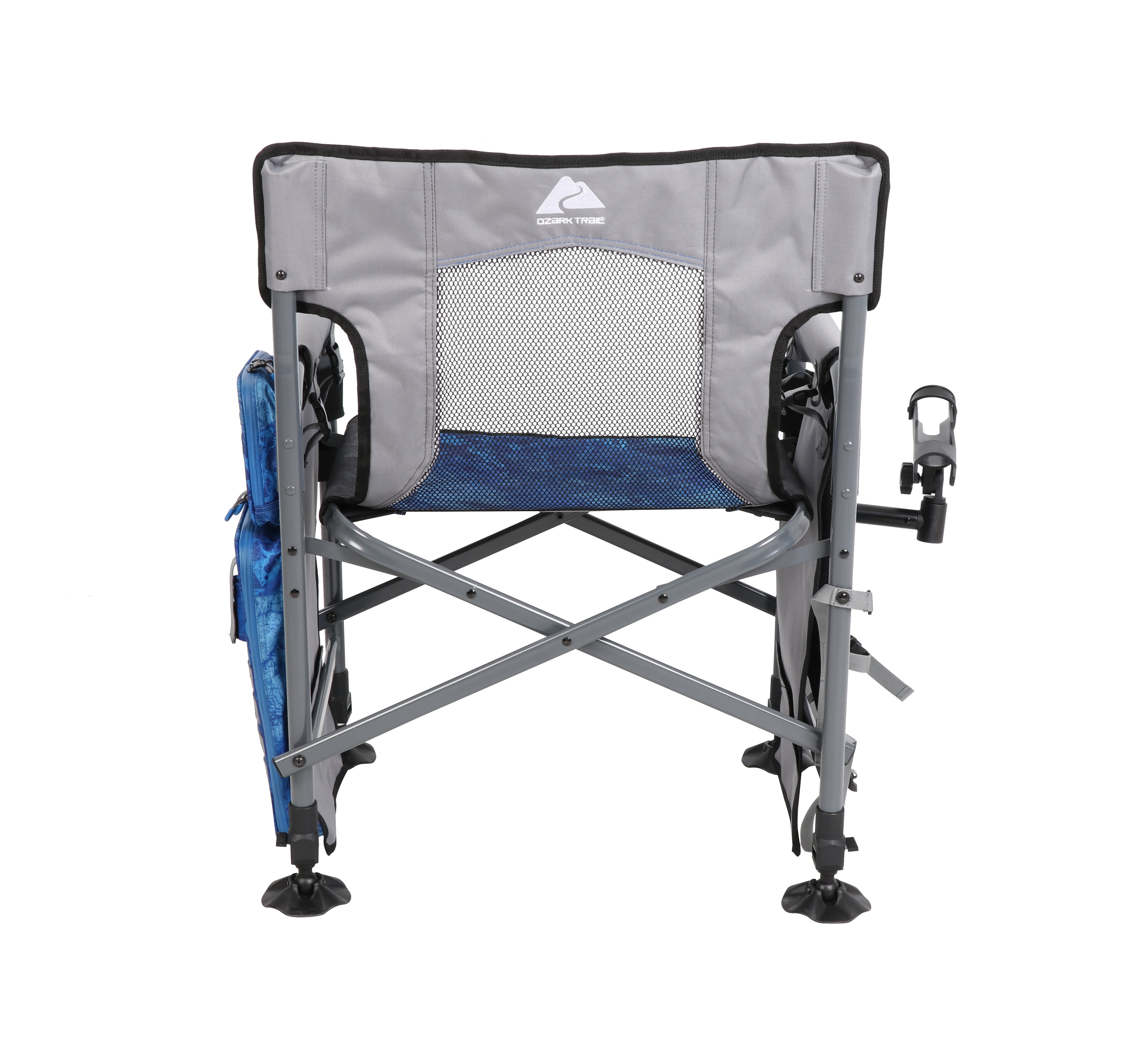 Ozark Trail Fishing Steel Director's Chair With Rod Holder,, 59% OFF