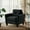 Black, variant on Sectional Sofa with Plush Cushions for Ultimate Comfort in Living Room Bedroom or Small Office Area